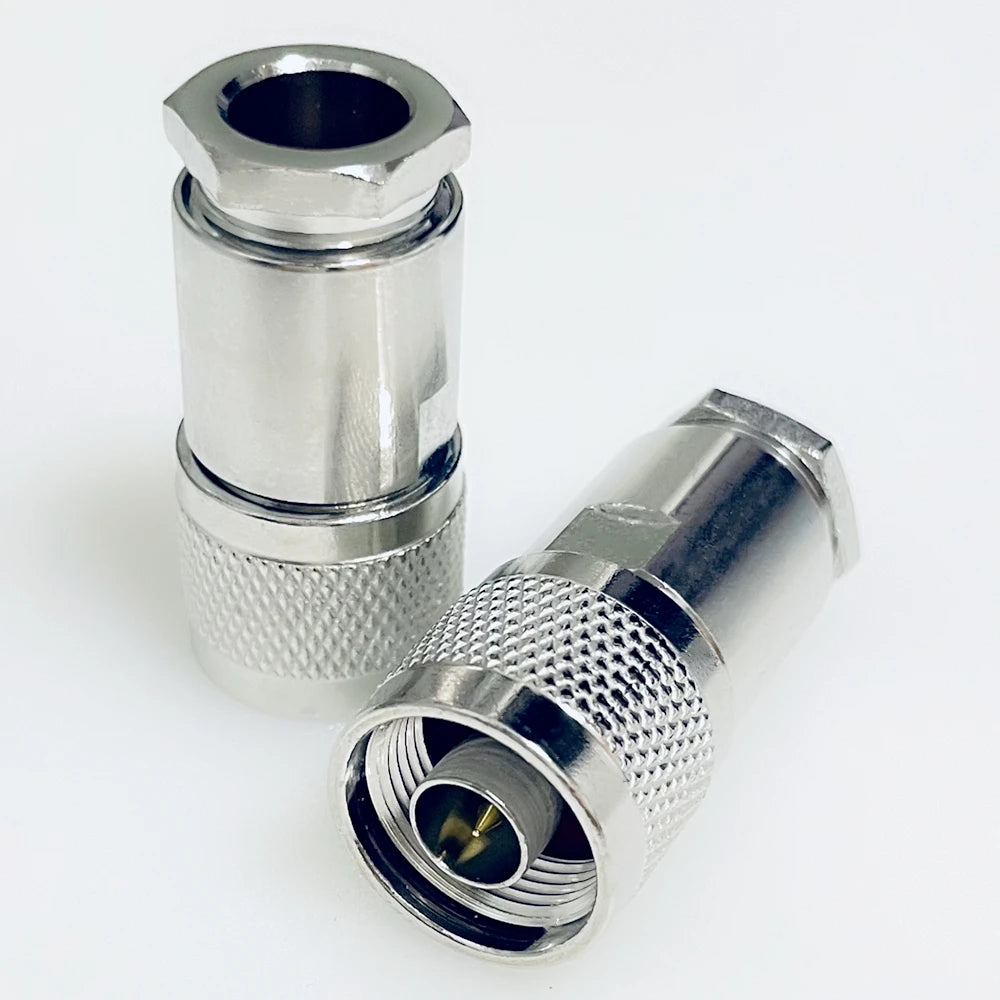 N Male Plug L16 RF Coaxial Connector Clamp 50-7DFB RG8 LMR400 RG213 Cable