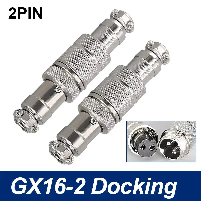 GX16 Docking Aviation Connector 2 3 4 5 6 7 8 9 10 Pin Male Female Plug Socket Inline Wire Panel Cable Connector Adapter Joint