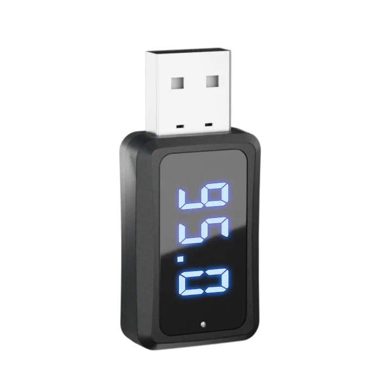 Mini USB Transmitter ReceiverCar Bluetooth 5.3 FM02  with LED Display Handsfree Call Car Kit Auto Wireless Audio For Fm Radio
