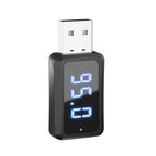 Mini USB Transmitter ReceiverCar Bluetooth 5.3 FM02  with LED Display Handsfree Call Car Kit Auto Wireless Audio For Fm Radio