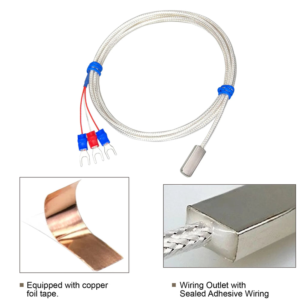 Adhesive RTD Stick-on Temperature Sensor Surface Mount RTD Pasted Type Surface End RTD Self-Adhesive RTD