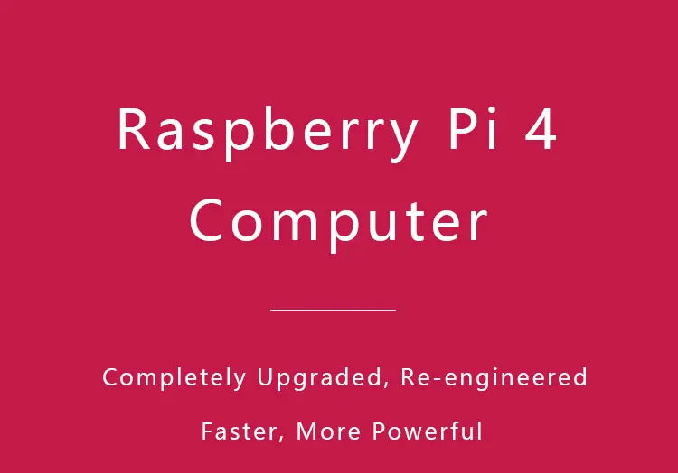 Official Original Raspberry Pi 4 Model B Dev Board Kit RAM 2G 4G 8G 4 Core CPU 1.5Ghz 3 Speeder Than Pi 3B+