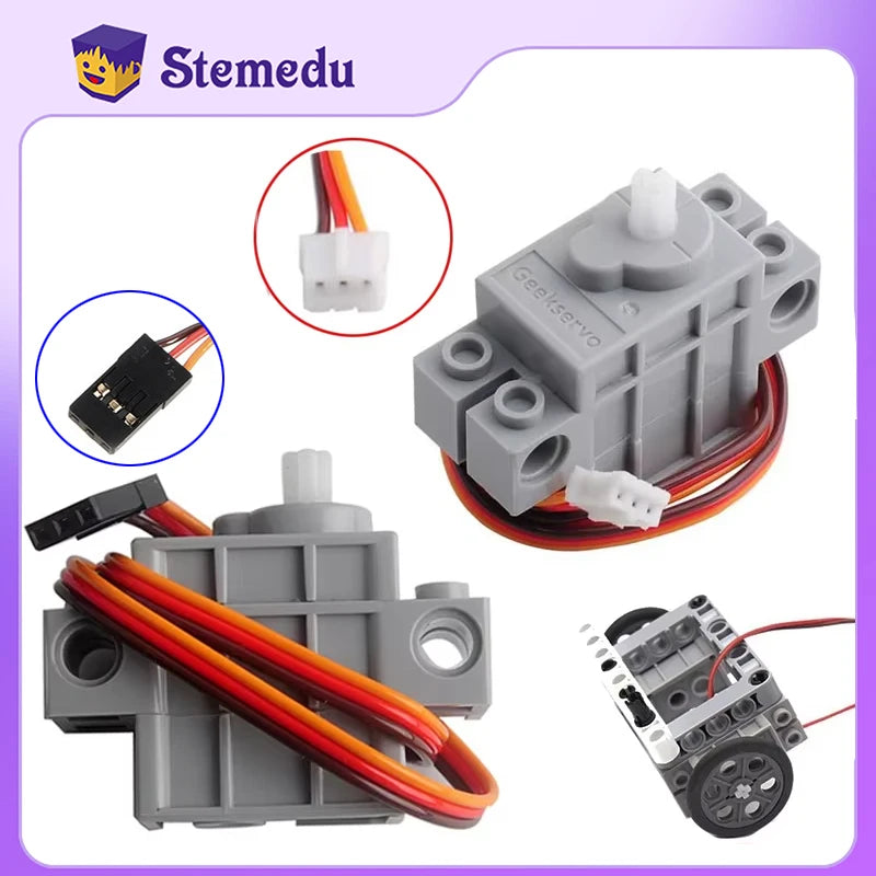 270 Degree Programmable Gray Geek Servo Motor Geekservo for legoeds for micro:bit Robotbit Smart Car Makecode for Kids Education