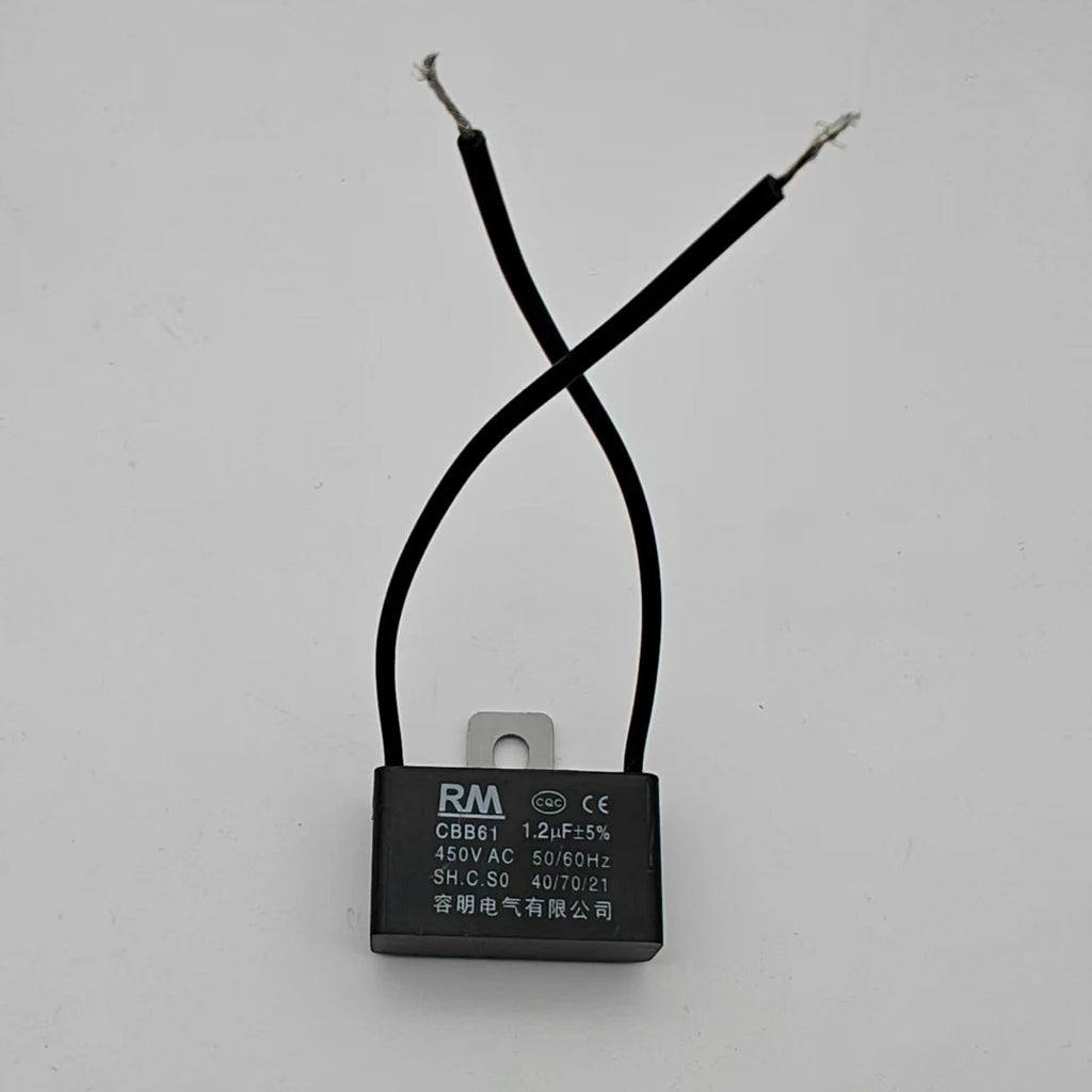 1Pcs Cbb61 450V Starting Capacitor 0.8/1/1.2/1.5/1.8/2/2.5/3/3.5/4/5Uf Micro Capacitor for Fan, Ceiling Fan, Exhaust Fan, Range Hood Motor, Micro Motor Run Capacitor Cbb61