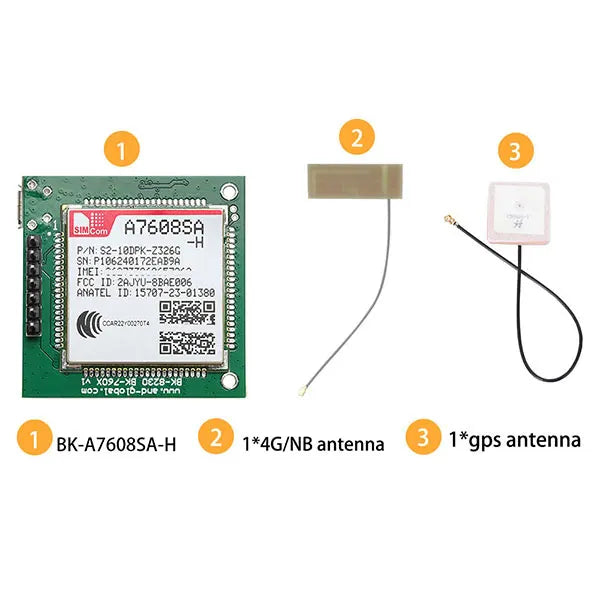 SIMCom A7608SA-H breakout LTE Cat.4 4G Module Wireless Cellular Modem Compatible SIM7600 For IoT DTU Vehicle Tracking Terminal