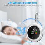 CO2 Monitor NDIR Sensor, Air Quality Detector Carbon Dioxide Meter with Temp/Humidity, Portable Indoor Ventilation Tester,