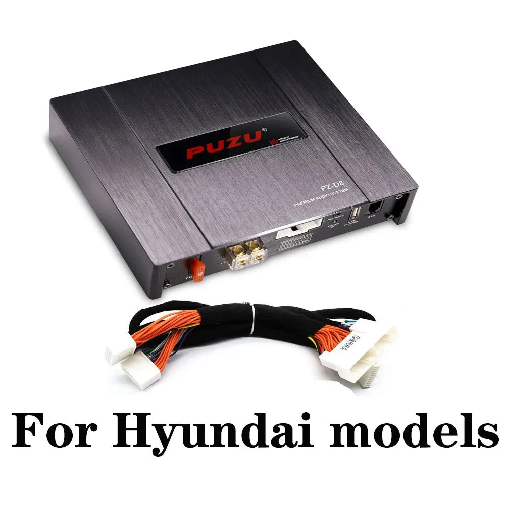 PUZU PZ-D8 D Class 8 Channels Car Audio DSP Amplifier Processor With 4X220W Power Output Digital Signal Processor Audio System