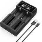 USB LCD Battery Smart Charger 1/2/4 Slots Dual For 18650 3.7V Rechargeable Lithium Battery For 1.2V NI-MH AA / AAA Battery
