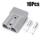 1-10Pcs Battery Terminal Connectors 2-Pin 50A-600V Battery Quick Connect/Disconnect for Anderson Style Plug Connectors DC