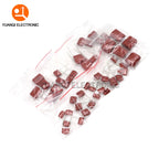 50PCS/LOT 10NF-3.3UF CBB Capacitor Assortment Kit 400V 10NF - 3.3UF 10values Metallized Polyester Film Capacitors KIT DIY