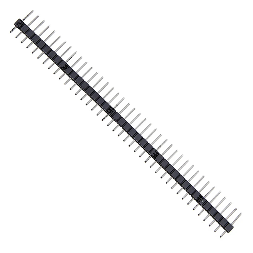 10PCS 1X40P 2.54mm Single Row Male Header Connector PCB Pin Strip Breakable Pin Header for Arduino Yellow Red White Black 2.54mm