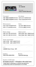 JONSBO ZE-120/240/360 PC Case Fan ARGB Four-sided Thousand-layer Mirror PWM Gaming Combined Cooling Fan