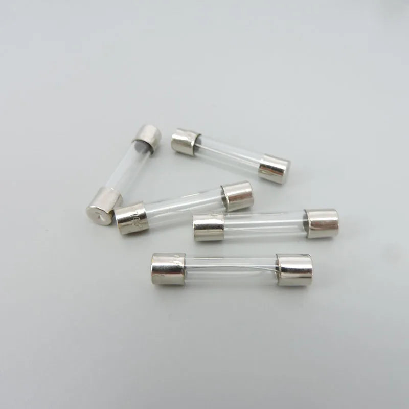 50Pc/box 6x30mm fast Blow Glass Tube mix Fuse Assorted Box mix Kits T 0.5A 1A, 2A, 3A, 5A, 6A, 8A, 10A, 15A, 20A 3cm 6x30 c1