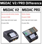 ToolkitRC M6DAC PRO V2 Dual Channel Smart Lipo Battery Charger Discharger AC 200W DC 800W 16A for 1-6S LiHV LiPo PD65W FPV Drone