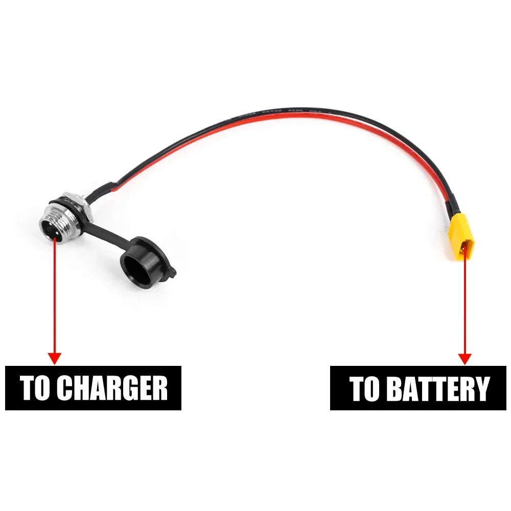 Electric Scooter GX-16 Charge Plugs GX16 3 Pins Charging Port for VSETT 8 8+ 9 9+ 10+ for ZERO 8 9 10 8X 10X 11X for Speedual