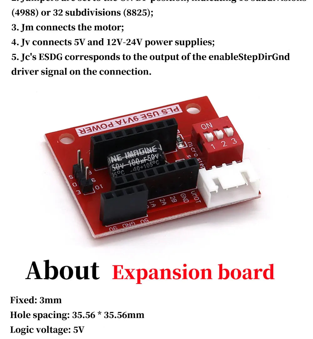 3D Printer Parts A4988 DRV8825 Stepper Motor Driver With Heat sink For SKR V1.3 1.4 GTR V1.0 RAMPS 1.4 1.6 MKS GEN V1.4 board