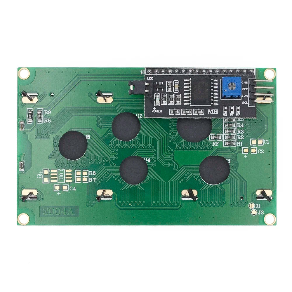 LCD2004+I2C Display Module 2004 20x4 2004A Blue Green Screen Character LCD IIC Serial Interface Adapter Module for Arduino