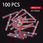 50/100/200Pcs Waterproof Solder Seal Heat Connector Shrink Butt Connectors Lug Terminals Electrical Wire Car Insulated Terminal