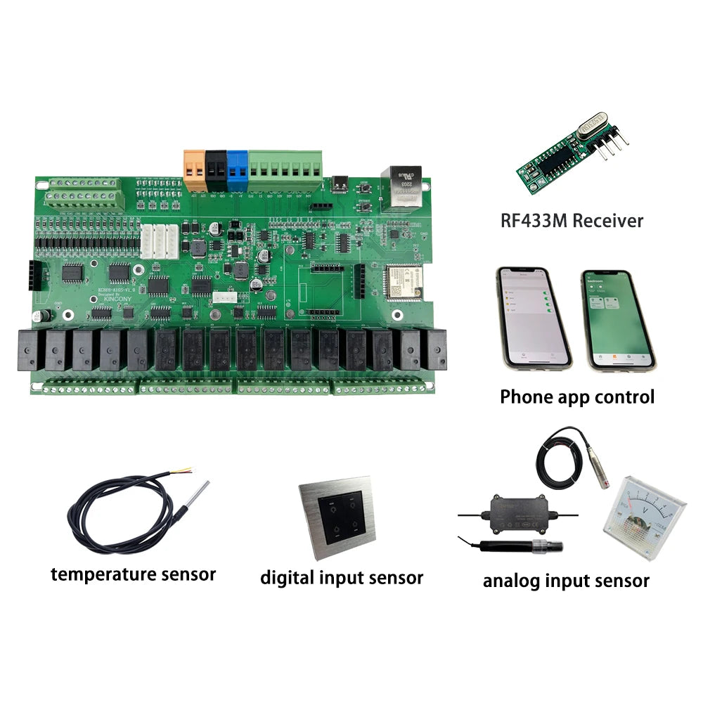 KC868-A16S 16CH ESP32 Relay Board Ethernet Wifi Switch   Home Assistant Tasmota 2/4G RTC DS3231 Module