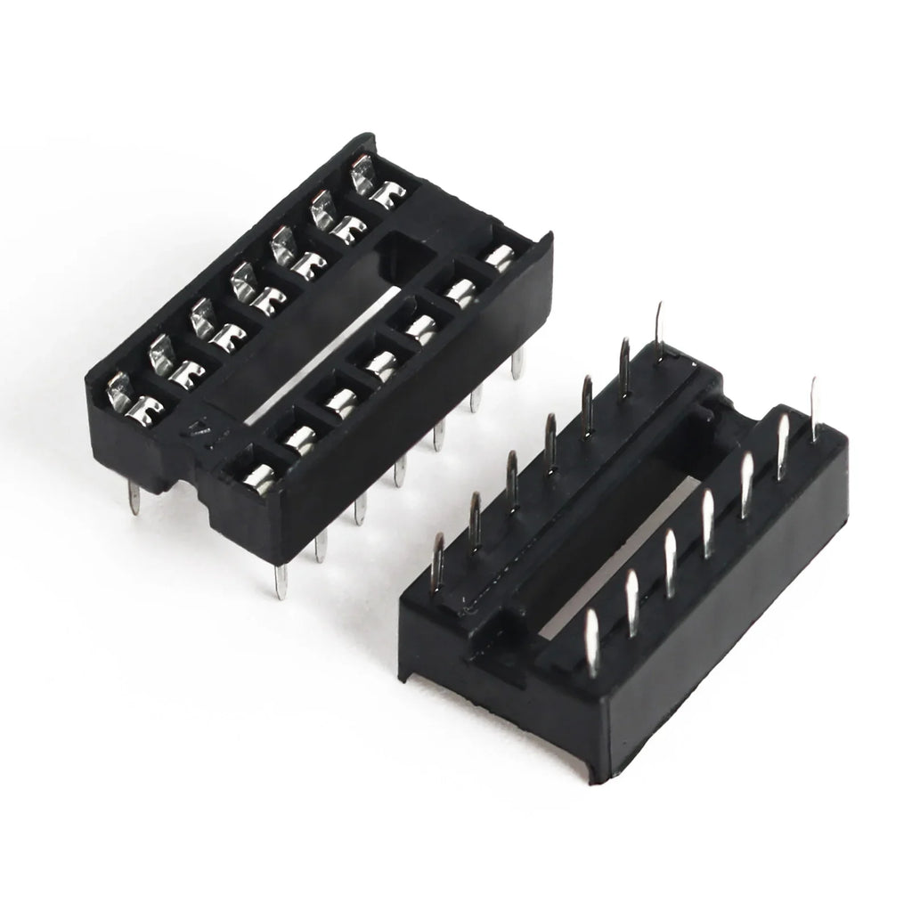 10PCS IC Seat DIP IC Socket Adaptor Solder DIY Sockets 6pin 8pin 14pin 16pin 18pin 20pin 24pin 28pin