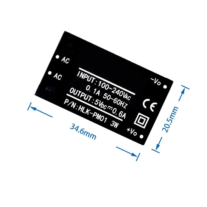 HLK-PM01/03/12 Ultra-small Power Module 220v to 5v Smart Home AC-DC Isolated Switch