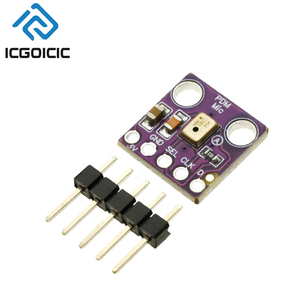 MP34DT01/MP34DT05 Digital MEMS Microphone Module – PDM Output, 64dB SNR, 20Hz-20kHz for STM32 Raspberry Pi