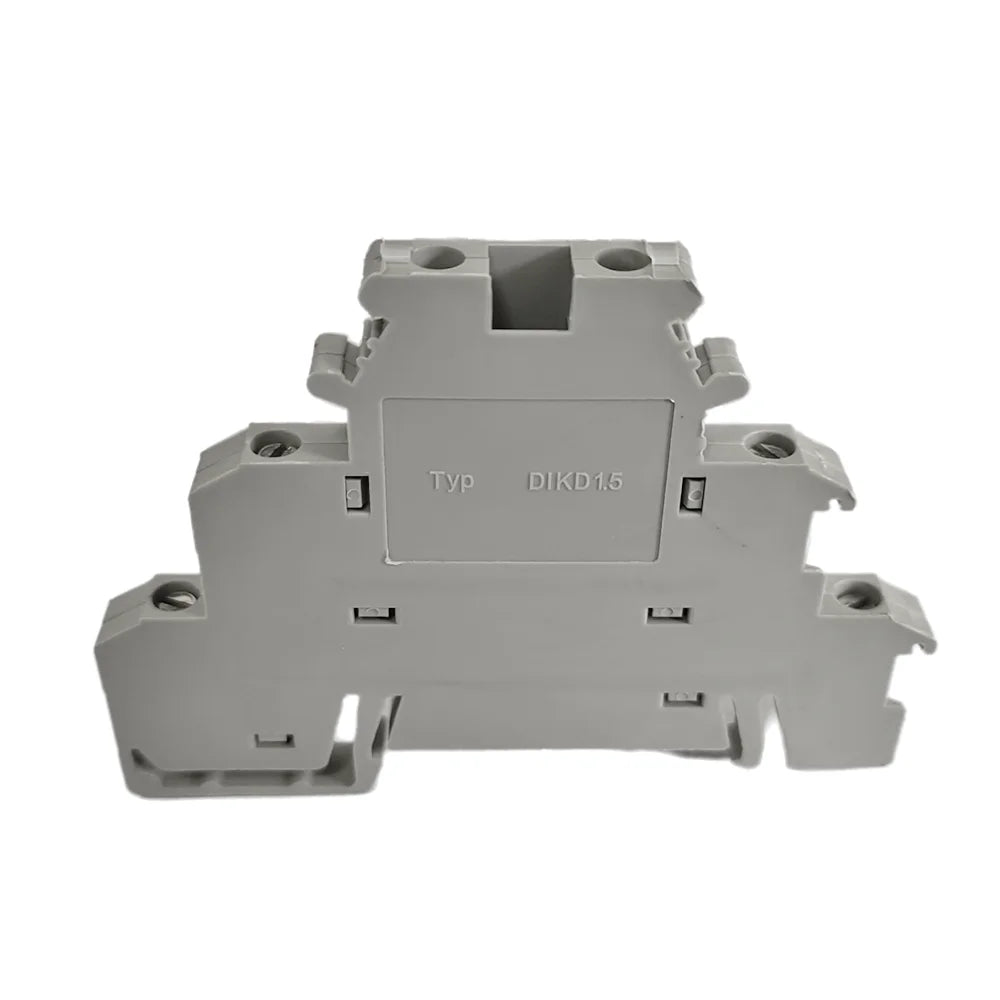 10Pcs DIKD1.5 DIN Rail Terminal Block | 3-Level Sensor Actuator Triple Wire Connector | Three-Layer DIKD-1.5 Conductor