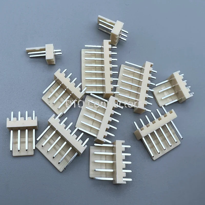 50pcs KF2510 Connector Straight needle 2.54MM PITCH Male Pin Header 2P/3P/4P/5P/6P/7P/8P/9P/12P Right Angle for PCB 2.54MM
