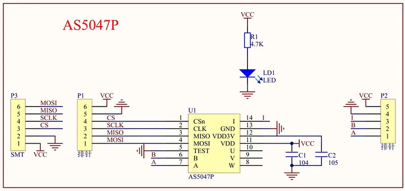 AS5600, AS5047P, MT6701, TLE5012B, MT6835 Programmable Magnetic Encoder Module Kit with Magnet