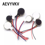 DC 3V 3.7V 8mm/10mm 0820 0827 0834 1027 1030 1034 Round Thin Vibration Motor Button Coin Vibrating Motor Vibrator Phone Massager
