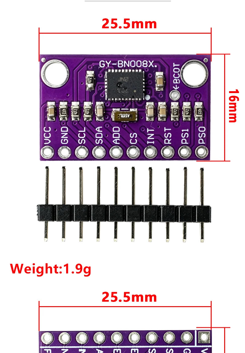 WAVGAT High Accuracy Nine-Axis 9DOF AHRS Sensor Module GY- BNO080 BNO085 GY-ICM20948V2 AR VR IMU