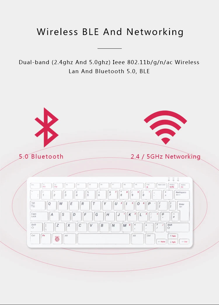 Raspberry Pi 400 Personal Computer or Kit,Quad-core 64-bit Processor 4GB of RAM ,WiFi Dual-display Output For 4K