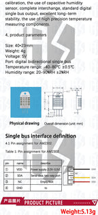 1PCS  High Precision AM2302 DHT22 Digital Temperature & Humidity Sensor Module For Arduino UnoR3