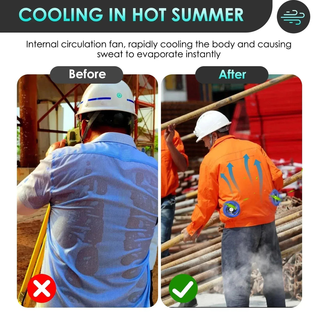 Air Conditioner Vest Cooling Fan 5V or 12V Adjustable Gear High Speed Fan For High Temperature Outdoor Work Fast Cooling DC Fan