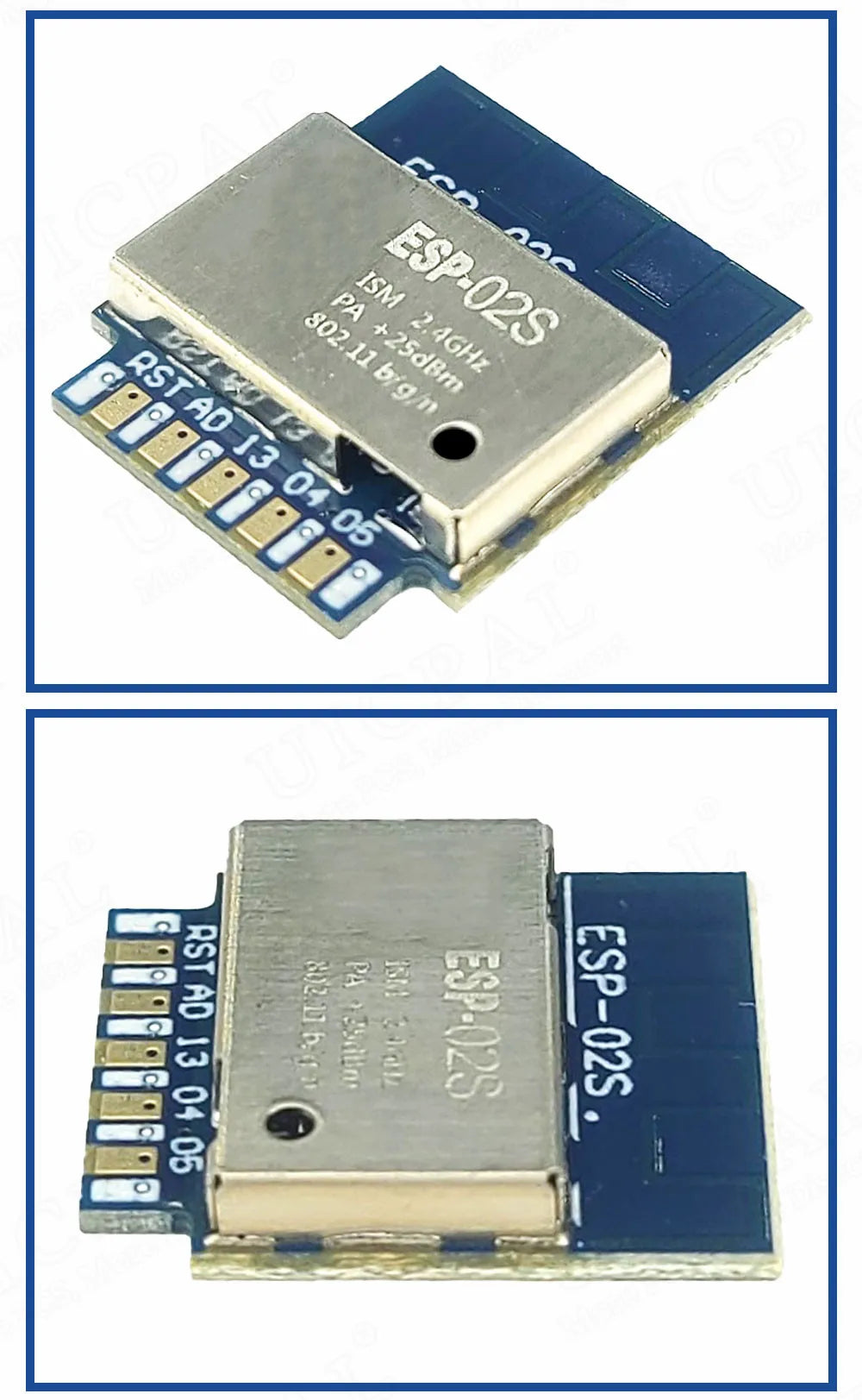 ESP-02S Serial Wireless 2.4G Wifi Module Transceiver for Smart Home Industrial IoT 1Mbit Compatible ESP8266 ESP 02S
