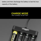 LiitoKala Lii-600 4 Bay LCD Smart Charger 3A Fast Charging 18650 21700 26650 26700 Li-ion NiMH AA AAA C Capacity Tester