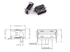 5PCS USB Interface Socket Type A Standard Port Female Male Solder Jacks Connector DIP Straight Vertical Bend Needle PCB Socket