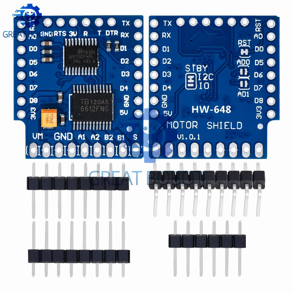 1~10PCS BS 1Set Motor Shield For WeMos D1 Mini TB6612FNG for Wemos I2C Dual Motor Driver Shield Driving Module With Serial Pot