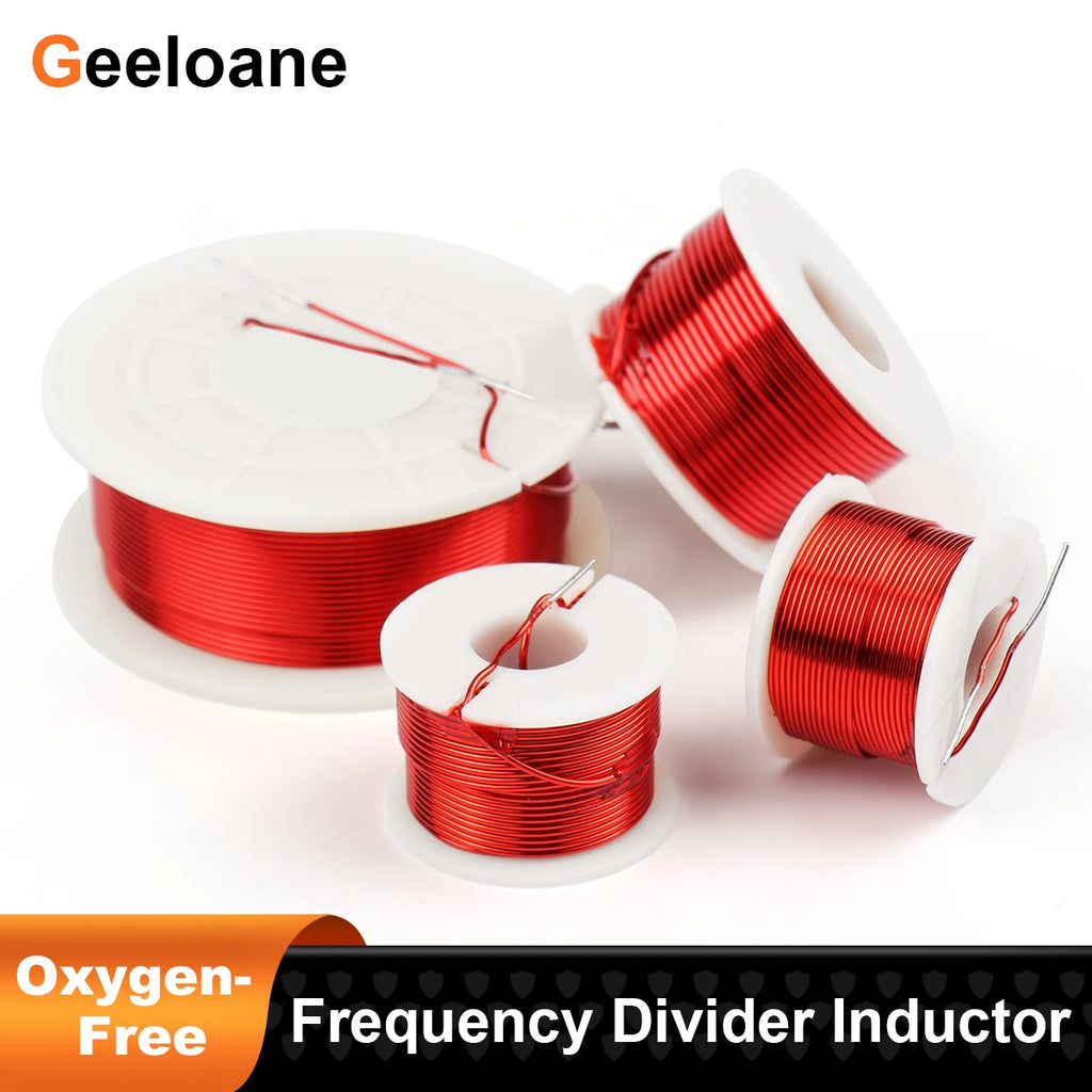 GEELOANE 0.5/0.6/0.7mm Oxygen-Free Copper Coil Inductor Frequency Divider Coil Air-Core Inductors For Amplifier HIFI Audio