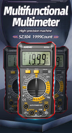 Digital Multimeter Voltage Tester Voltmeter SZ06 SZ308 TRMS 2000 Counts Auto-Ranging Ohm Volt Amp Meter Measuring AC/DC Voltage