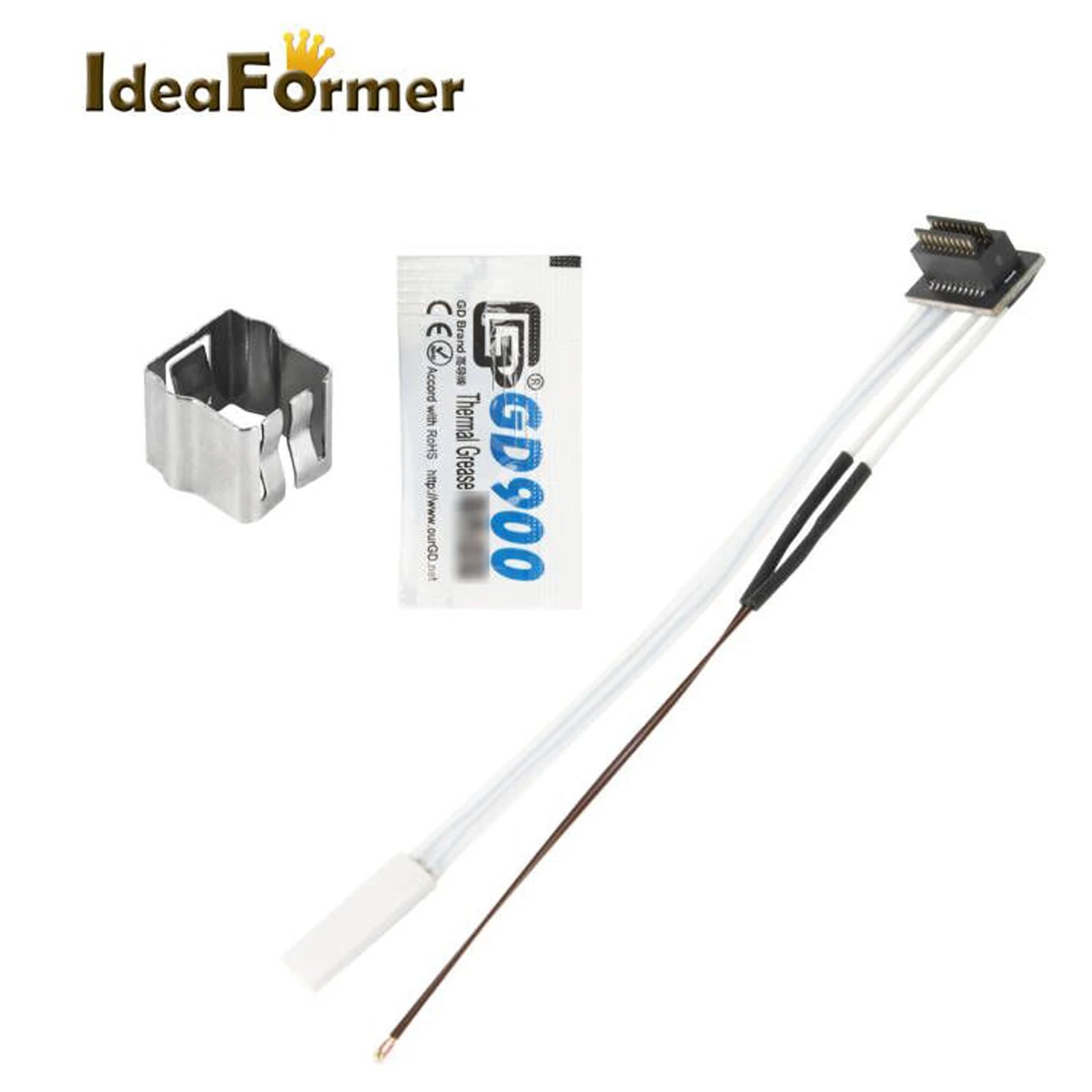 Thermistor For Bambu Lab P1P Heating Tube Ceramic Cartridge 24V For Bambulab P1S Hotend Heater Thermistor 3D Printer Accessories