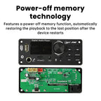 DC 7-24V MP3 Audio Decoder Module Bluetooth 5.0 Lossless Amplifier Decoder Board Music Playback Volume Controller 87.5-107.5MHz