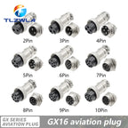 GX12 GX16 GX20 2/3/4/5/6/7/8/9/10 Pin Male Female Butting Wire Cable Circular Aviation Socket Plug Panel Connector Dropshipping