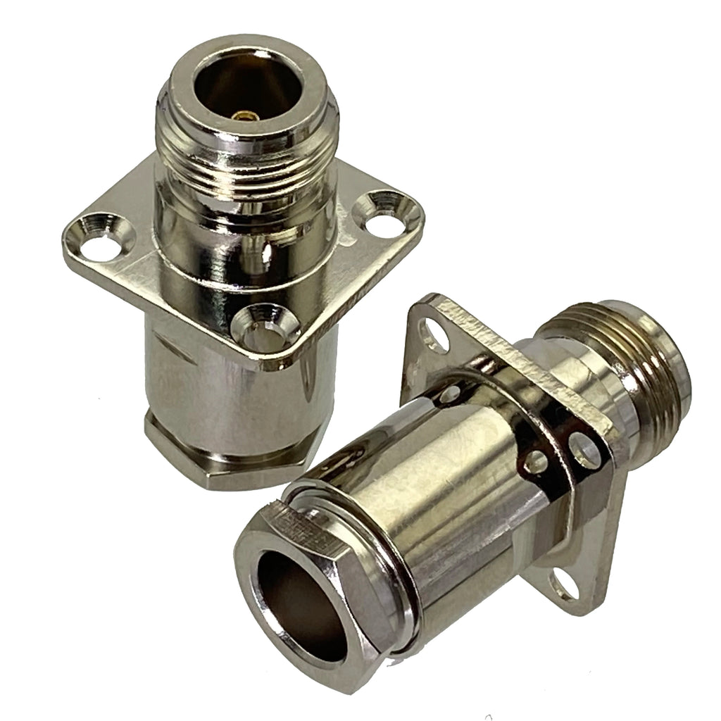1Pcs Connector N Type Clamp For RG58 RG142 / RG8X LMR240 / RG5 RG6 / RG8 LMR400 RF Coaxial Male plug & Female jack