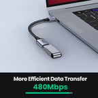TOPK A10 USB C to USB A dapter OTG Cable Type C Male to USB 2.0 Female Cable Adapter for MacBook Pro Samsung Type-C Adapter