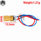 1pcs 5V 650nm 5mW Adjustable Laser Dot Diode Module Red Sight Copper Head Mini Laser Pointer