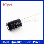 10PCS 470UF 35V 16V/25V/35V/50V/63V/100V 470UF Aluminum electrolytic capacitor