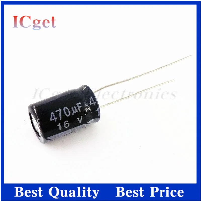 10PCS 470UF 35V 16V/25V/35V/50V/63V/100V 470UF Aluminum electrolytic capacitor