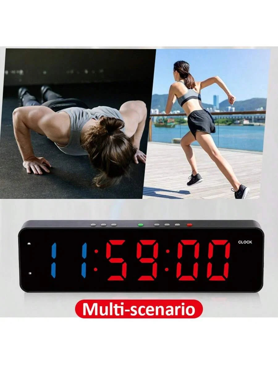 LED Multifunction Timer Countdown Stopwatch Alarm Clock for Home Gym Kitchen Living Room HIIT Tabata EMOM FGB Workout