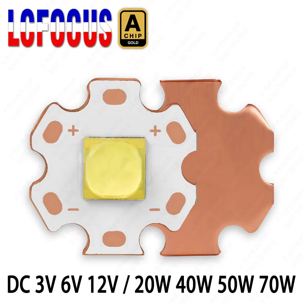 DC 3V 6V 12V XHP70 XHP50 High Power 7070 5050 LED Chip Ceramic Bracket Beads 20W 40W 50W 70W Flashlight Searchlight Headlight